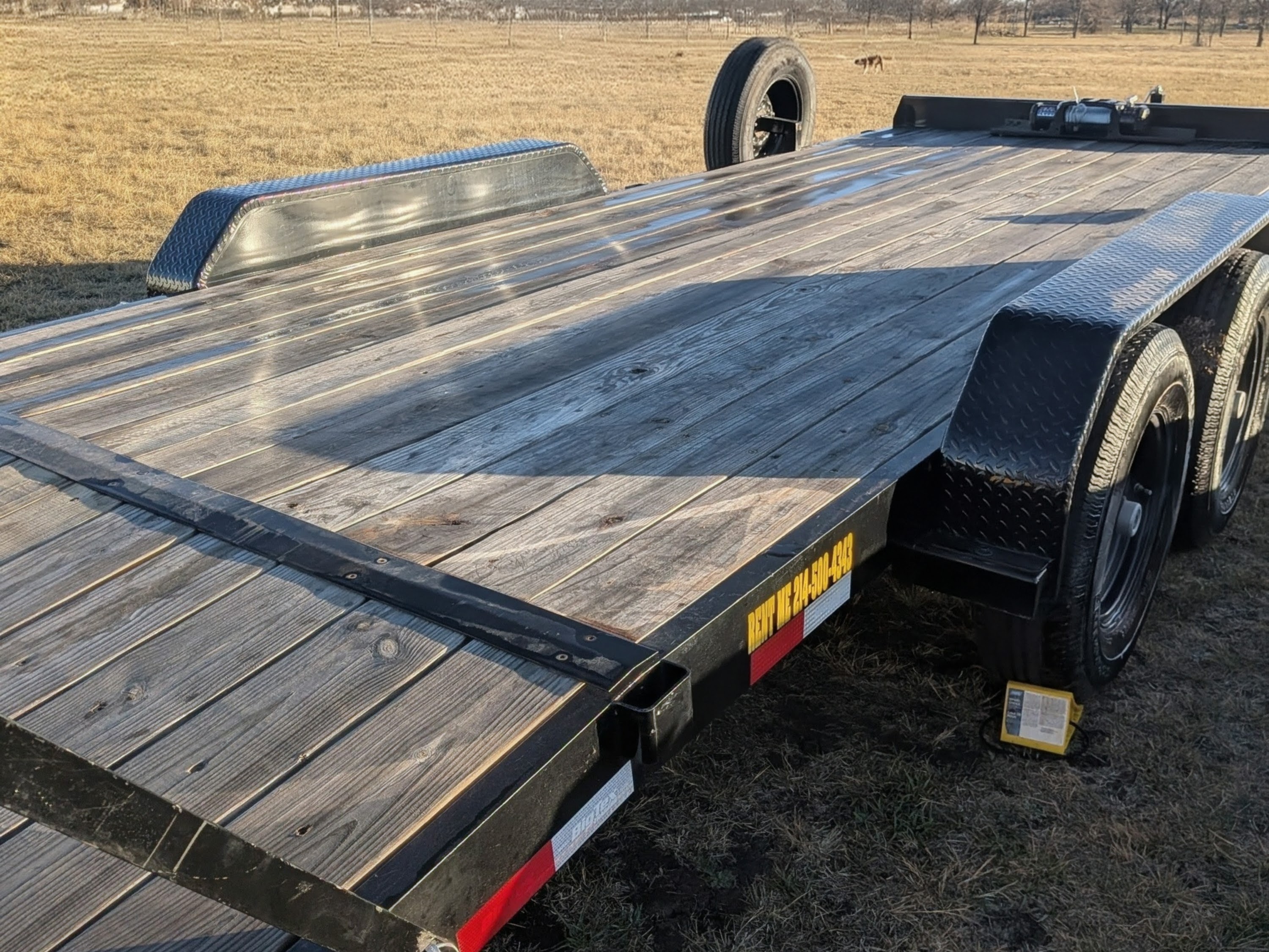 7 ft x 20 ft Car Hauler Trailer (Wood Deck) thumbnail 5