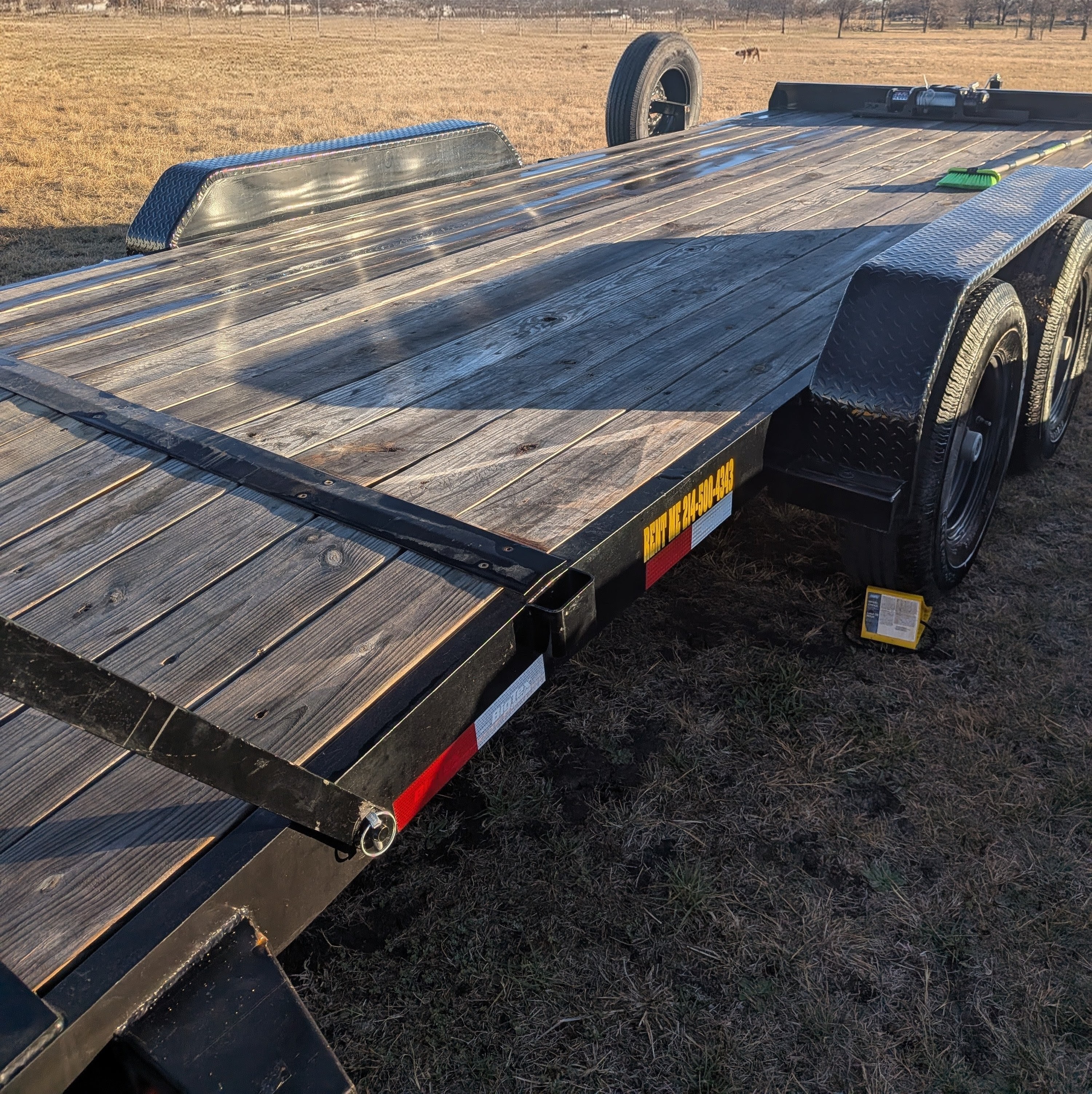 7 ft x 20 ft Car Hauler Trailer (Wood Deck) thumbnail 6